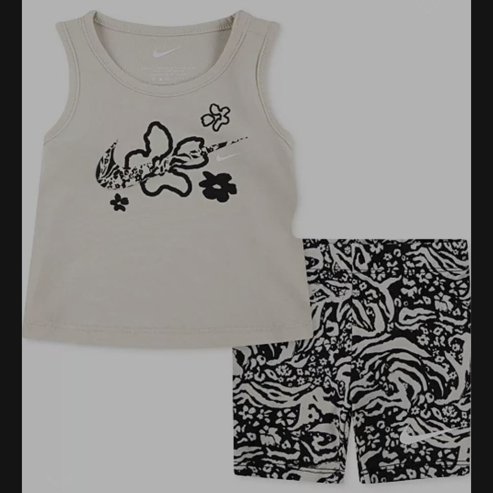 Nike Kids Pajama Set - Cream and Black